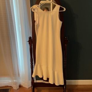 White bridal shower dress